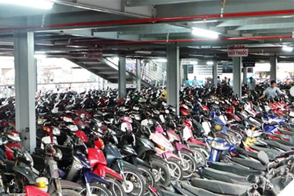 Các bãi gửi xe máy 24/24 tại HCM - Megaparking.vn